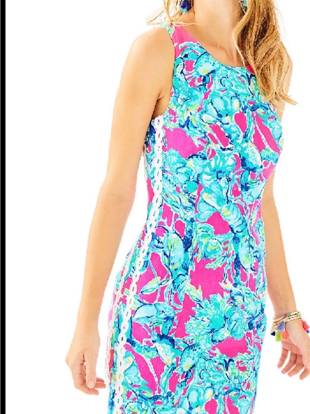 Lilly Pulitzer MILA SHIFT DRESS IN RAZ BERRY LOBSTER